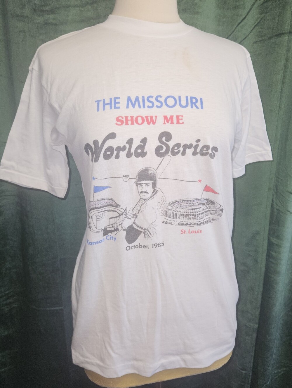 Vintage 1985 Signal The Missouri Show Me World Series Tee